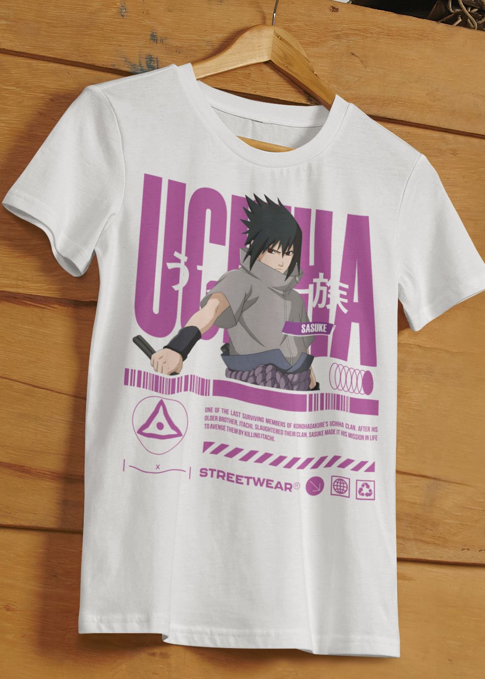 sasuke streetwear t-shirt