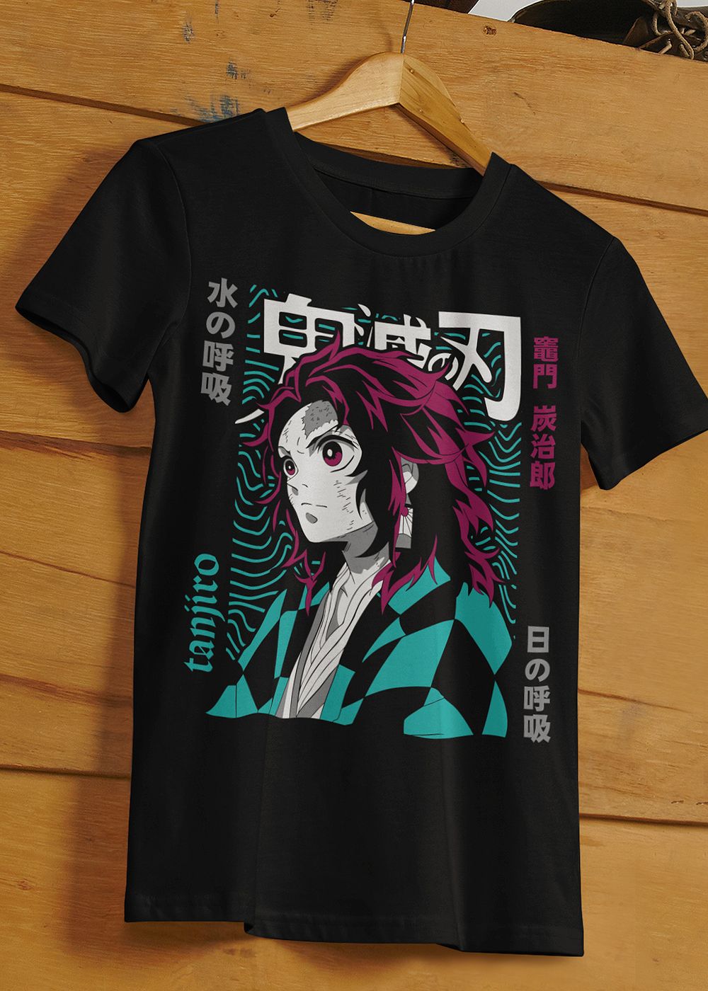 tanjiro vert t-shirt